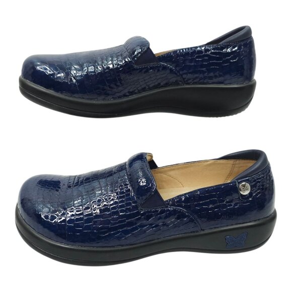 Alegria Reptile Print Slip On Clog Women US 9 EU 39 Leather Comfort Shoe KEL-805 - Picture 11 of 16